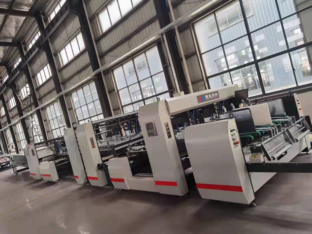 1mm-10mm नालीदार बॉक्स फ़ोल्डर Gluer मशीन 250m/Min हाई स्पीड