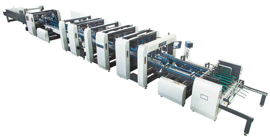 1mm-10mm नालीदार बॉक्स फ़ोल्डर Gluer मशीन 250m/Min हाई स्पीड