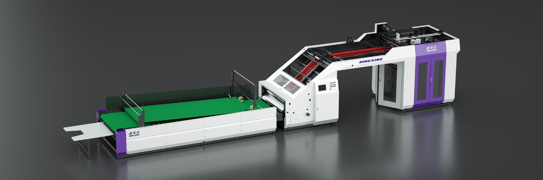 हाई स्पीड लैमिनेटर हाई स्पीड फ्लूट लैमिनेटर पेपर झिल्ली सामग्री लैमिनेटिंग मोटाई रेंज 1 से 10 मिमी औद्योगिक पैकेजिंग उपकरण