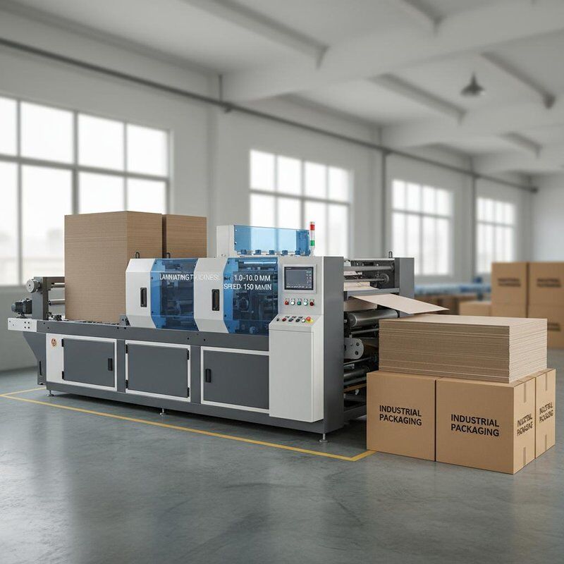 कागज झिल्ली सामग्री उच्च गति फ्लोट लैमिनेटर के साथ लैमिनेटिंग मोटाई रेंज 1 से 10 मिमी और पैकेजिंग प्रकार कार्टन उद्योग के लिए